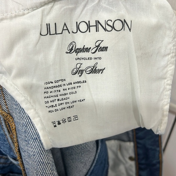 ULLA JOHNSON The Ivy Short in Danube Medium Indigo Wash Size 30 - Picture 6 of 6